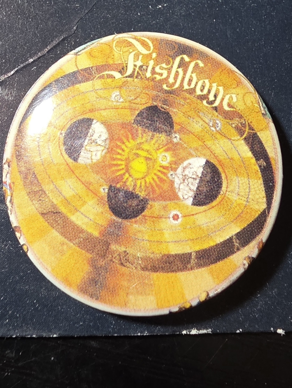 Vintage 90s Fishbone Give A Monkey A Brain Tour Promo Button Pin Back Ska Rock